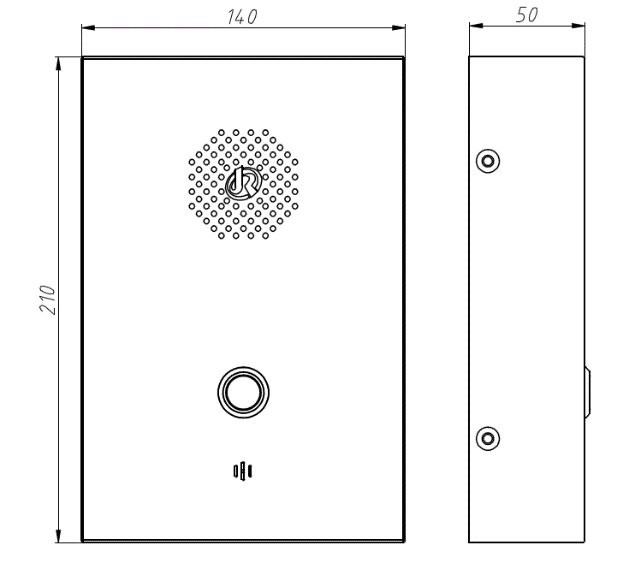 Vozell JR302-SC Telefono de Emergencia